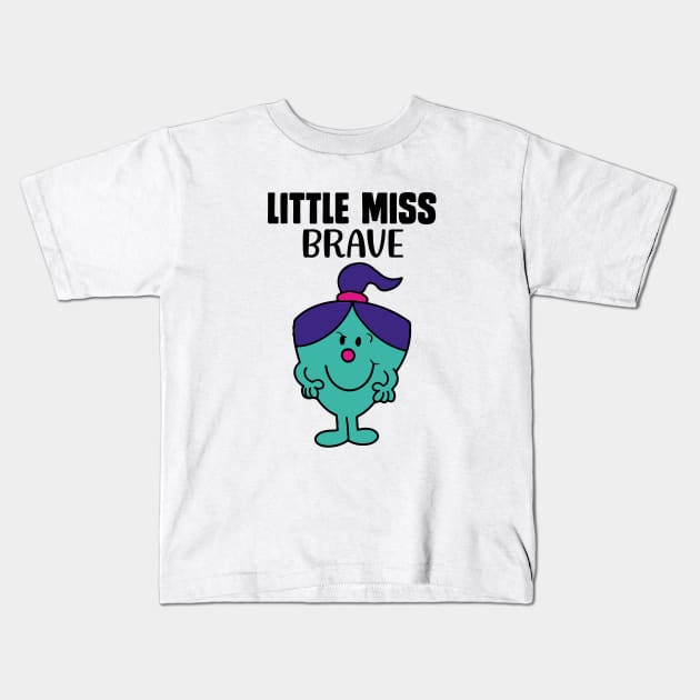 LITTLE MISS BRAVE Kids T-Shirt by reedae